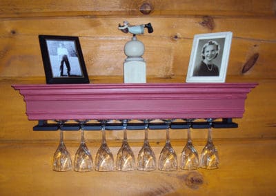 Shelf with Glass Holder