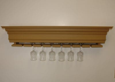 Shelf with Glass Holder