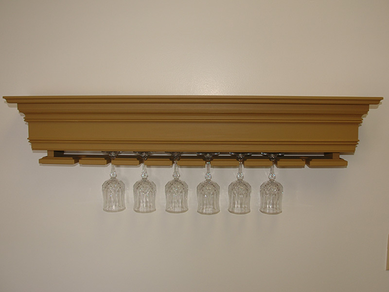 Shelf with Glass Holder